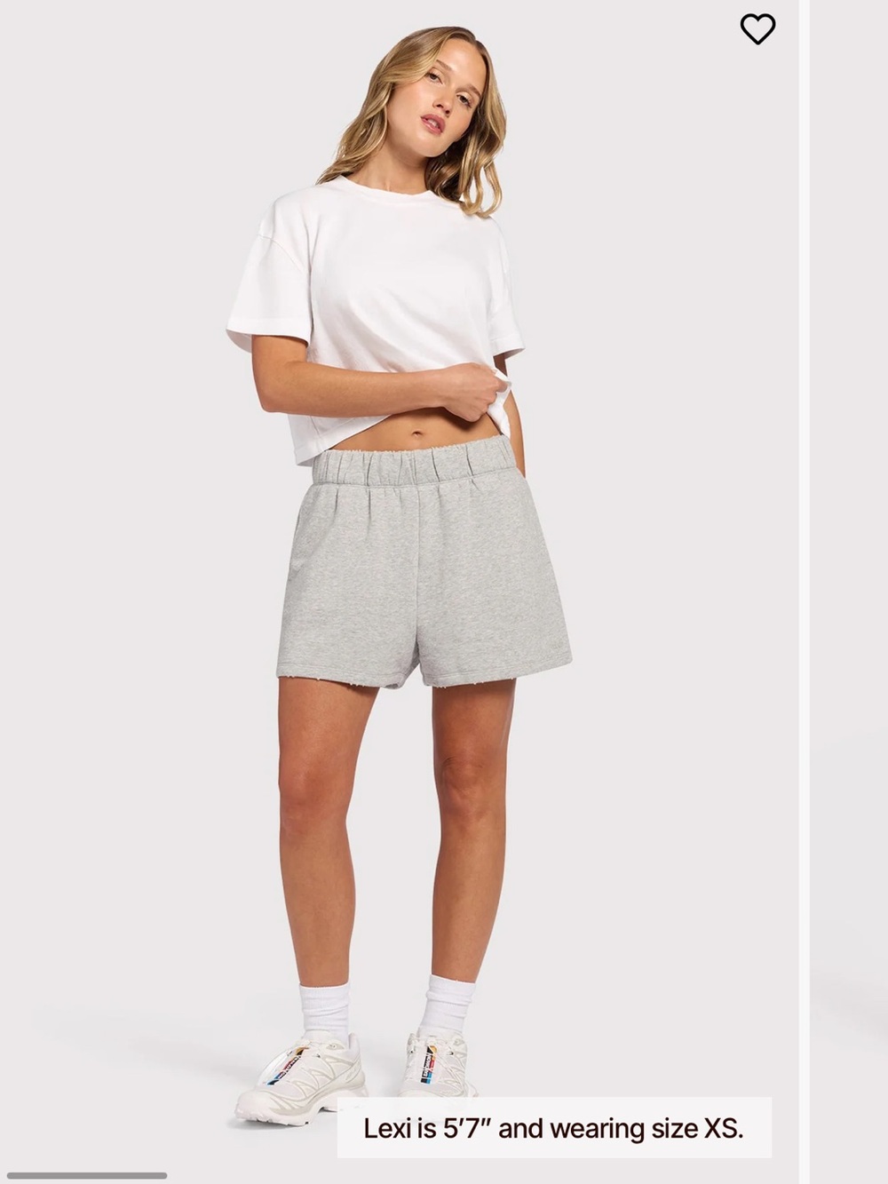 nuuds Heather Gray Terry Elastic-Waist Athletic Shorts
